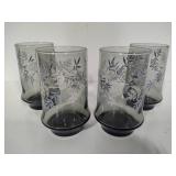 Libbey Smokey Fern Tumblers (4)