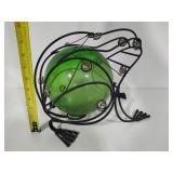 Metal Garden Frog w/Glass Sphere Body
