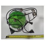 Metal Garden Frog w/Glass Sphere Body