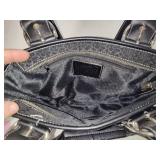 Coach Black Leather/Canvas Signature Bag