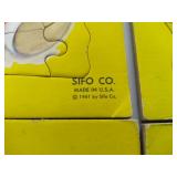 Sifo Co Collectible Children's Tray Puzzles (9 Puzzles)