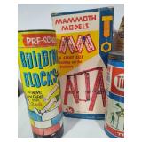 Assorted Vintage Children's Building Blocks & Toys