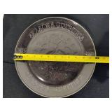 Libbey 'Holly Berry' Glasses & Season's Greetings Glass Serving Plate