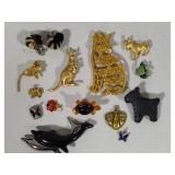 Assorted Animal Pins/Brooches
