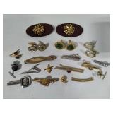 Vintage Tie Tacks, Cuff Links, Shoe Clips +