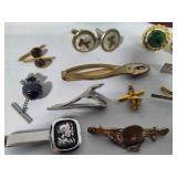 Vintage Tie Tacks, Cuff Links, Shoe Clips +