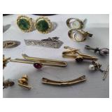 Vintage Tie Tacks, Cuff Links, Shoe Clips +