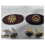 Vintage Tie Tacks, Cuff Links, Shoe Clips +