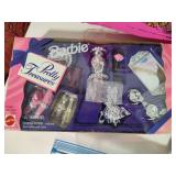 Vintage Barbies, Storage Carrier & Tons of Accessories