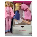 Vintage Barbies, Storage Carrier & Tons of Accessories