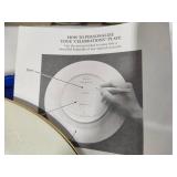 Assorted Glassware, Memory Plate & Candle Holders