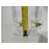 Assorted Glassware, Memory Plate & Candle Holders