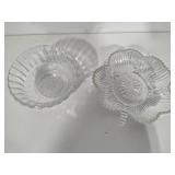 Assorted Glassware, Memory Plate & Candle Holders