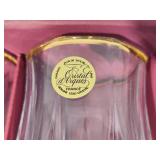 Longchamp Gold Crystal d'Arques Goblets *New in Box* & Butter Dish