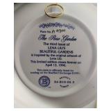 Lena Lui's Beautiful Gardens 3-D Collectible Plates from the Bradford Exchange w/COAs