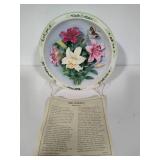 Lena Lui's Beautiful Gardens 3-D Collectible Plates from the Bradford Exchange w/COAs