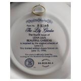 Lena Lui's Beautiful Gardens 3-D Collectible Plates from the Bradford Exchange w/COAs