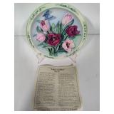 Lena Lui's Beautiful Gardens 3-D Collectible Plates from the Bradford Exchange w/COAs