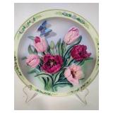 Lena Lui's Beautiful Gardens 3-D Collectible Plates from the Bradford Exchange w/COAs