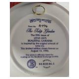 Lena Lui's Beautiful Gardens 3-D Collectible Plates from the Bradford Exchange w/COAs