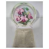 Lena Lui's Beautiful Gardens 3-D Collectible Plates from the Bradford Exchange w/COAs