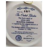 Lena Lui's Beautiful Gardens 3-D Collectible Plates from the Bradford Exchange w/COAs