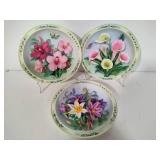 Lena Lui's Beautiful Gardens 3-D Collectible Plates from the Bradford Exchange w/COAs