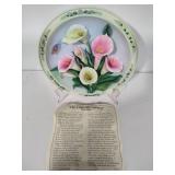 Lena Lui's Beautiful Gardens 3-D Collectible Plates from the Bradford Exchange w/COAs