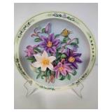 Lena Lui's Beautiful Gardens 3-D Collectible Plates from the Bradford Exchange w/COAs