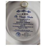 Lena Lui's Beautiful Gardens 3-D Collectible Plates from the Bradford Exchange w/COAs