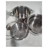 Living Quarters Stainless Steel Pots & Pans w/Strainers/Lids