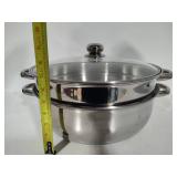 Living Quarters Stainless Steel Pots & Pans w/Strainers/Lids