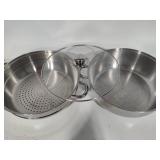 Living Quarters Stainless Steel Pots & Pans w/Strainers/Lids