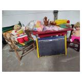 Misc Vintage Dolls, Furniture, Play Dishes, Etc.