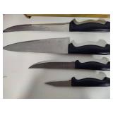 Vintage Warming Plate, Nut Dish, Easter Bowl and Knives