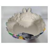 Vintage Warming Plate, Nut Dish, Easter Bowl and Knives