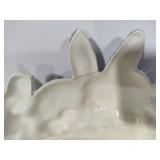 Vintage Warming Plate, Nut Dish, Easter Bowl and Knives