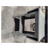 Three Shop Tables + Office Chair on Wheels