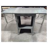 Three Shop Tables + Office Chair on Wheels