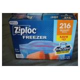 Zip Loc Freezer Bags 216 Quart bags...