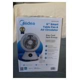 Midea 6' Smart Table Fan and Air Ci...