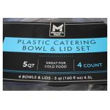 Plastic Bowl Catering Set With Lids...