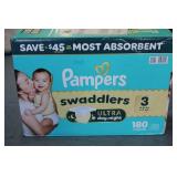 Case of Pampers swaddllers ultra da...