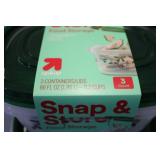 Snap & Store 3 count food storage c...