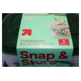 Snap & Store 3 count food storage c...