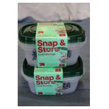 Snap & Store 3 count food storage c...