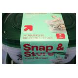 Snap & Store 3 count food storage c...