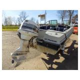 1986 Forester Phantom with 90 Johnson Motor and Shore Land