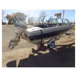 1986 Forester Phantom with 90 Johnson Motor and Shore Land