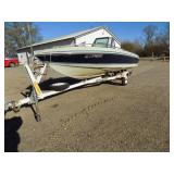 1986 Forester Phantom with 90 Johnson Motor and Shore Land